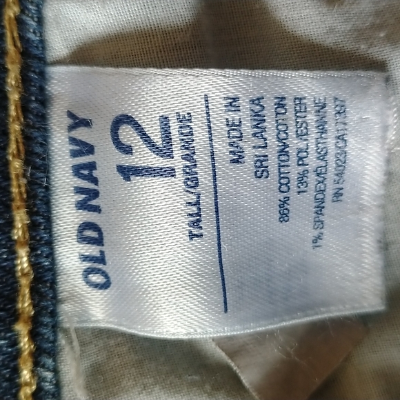 3/$30💜 GUC Old Navy 'The Flirt' Size 12 Tall Medium Wash Jeans - Picture 6 of 9